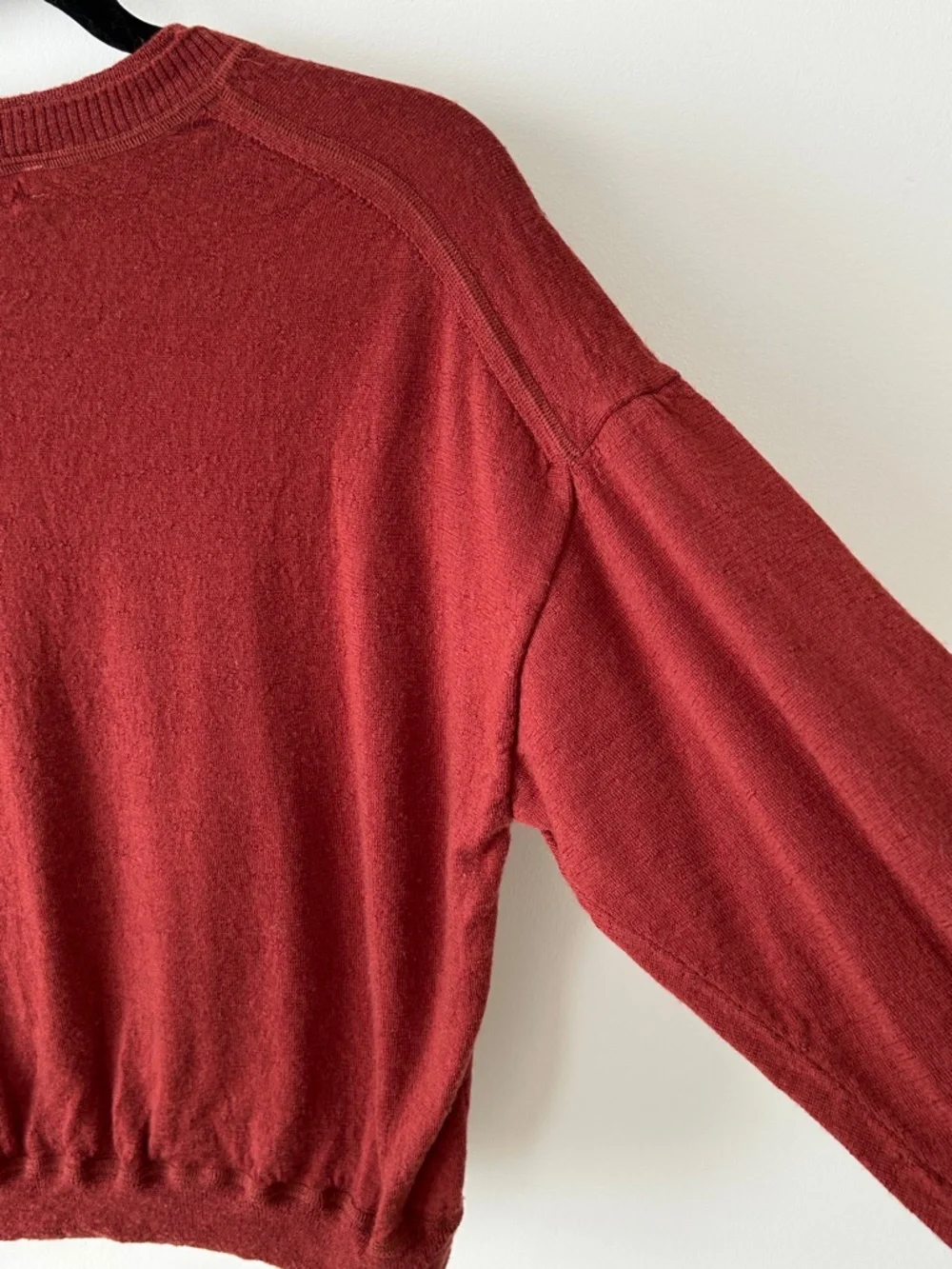 J. Crew 100% Merino Wool Rust Crewneck Sweater